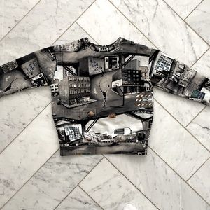 Boys graphic urban long sleeve shirt size 4-7. Stylish kids apply!